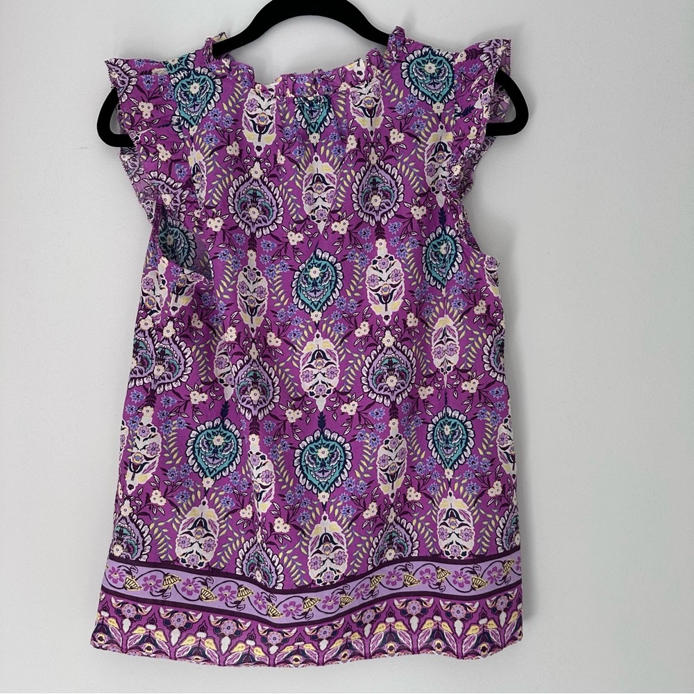 Talbots ruffle trim shell - Picture 4 of 7